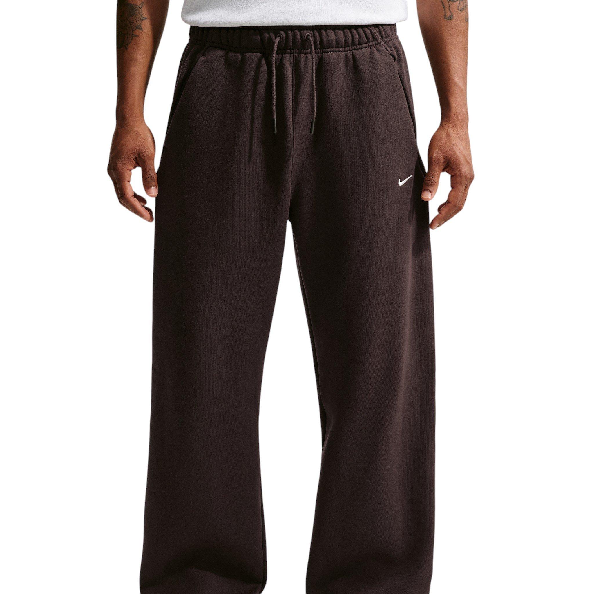 Nike Men's Solo Swoosh Bungee Pants - Velvet Brown/Sail - BROWN/SAIL
